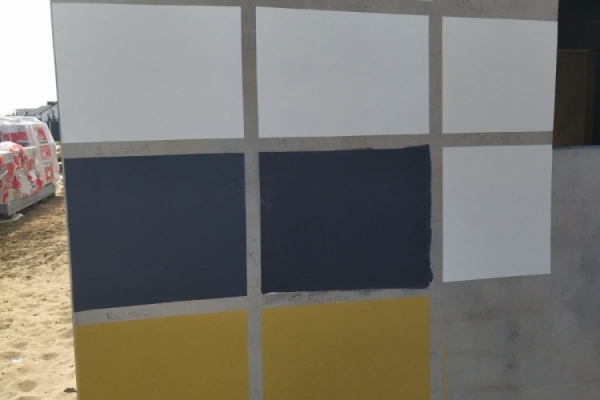 примеры реставрационной покраски бетонных панелей