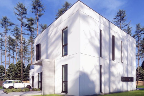Дом из трехслойных бетонных панелей - Новый проект